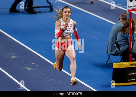 Adrianna Sulek-Schubert aus Polen trat 2026 am 22. März 2026 in Torun in Torun in der Kujawsko Pomorska Arena Torun an. (Foto: Marcel ter Bals/MTB-Photo/Alamy Live News) Stockfoto