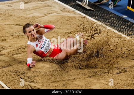 Adrianna Sulek-Schubert aus Polen trat 2026 am 22. März 2026 in Torun in Torun in der Kujawsko Pomorska Arena Torun an. (Foto: Marcel ter Bals/MTB-Photo/Alamy Live News) Stockfoto