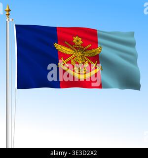 Fähnrich der australischen Verteidigungsstreitkräfte, Australien, wehende Flagge, Ozeanien, Vektorillustration Stock Vektor