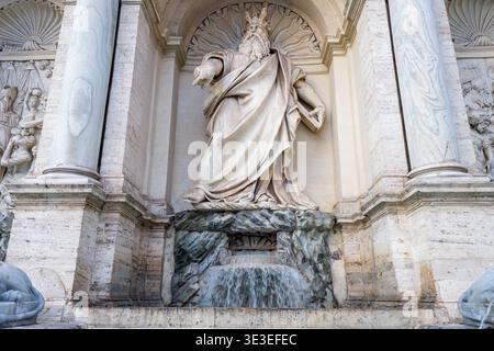 Rom, Italien. März 2026. Der Mose-Brunnen am Weltwassertag in Rom. (Kreditbild: © Marcello Valeri/ZUMA Press Wire) NUR REDAKTIONELLE VERWENDUNG! Nicht für kommerzielle ZWECKE! Stockfoto