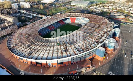 Hampden Park National Football Stadion in Glasgow, Schottland, Vereinigtes Königreich. Stockfoto