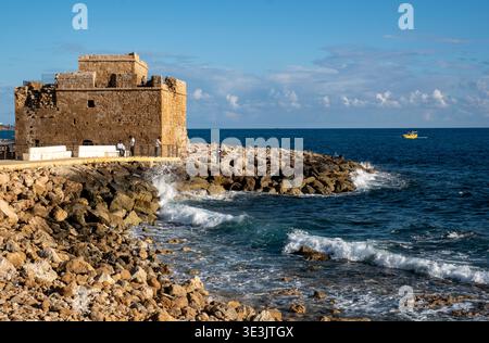 Pafos (Paphos) Castle (Mittelalterliches Fort), Zypern Stockfoto
