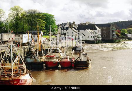 Kleines Fischerdorf Port von Kirkcudbright auf dem Fluss Dee in Dumfries und Galloway Region SW Schottland UK Vereinigtes Königreich Stockfoto