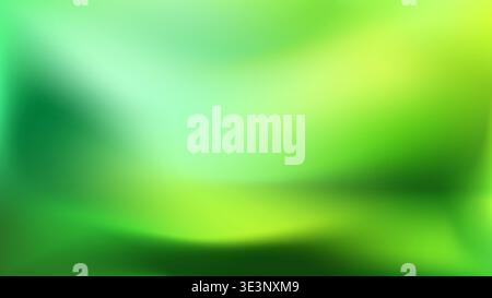 Grüner verlaufender Hintergrund. Saisonale Natur Frühling bg. Stock Vektor