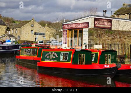 Leeds-Liverpool Canal, Skipton, North Yorkshire, Vereinigtes Königreich Stockfoto