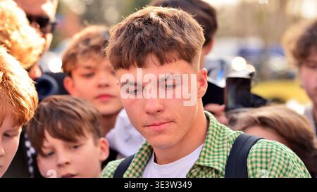 Warschau, Polen. 23. März 2026. Spieler der polnischen Fußballnationalmannschaft Filip Rozga Stockfoto