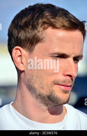 Warschau, Polen. 23. März 2026. Spieler der polnischen Fußballnationalmannschaft Tomasz Kedziora. Stockfoto