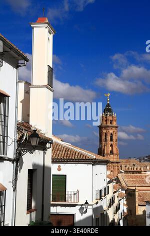 Die Stiftskirche San Sebastian, Antequera, Provinz Malaga, Andalusien, Spanien Stockfoto