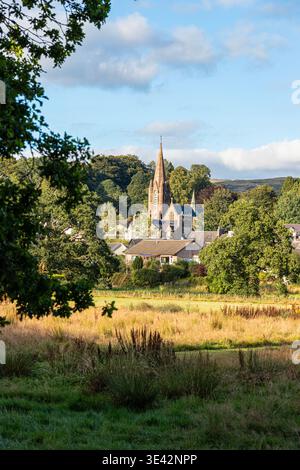 Abendlicht in der schottischen Grenzstadt Moffat, Dumfries & Galloway, Schottland, Großbritannien Stockfoto