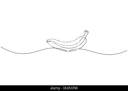 Kuh durchgehende einzeilige Zeichnung minimalistischer Umrissvektor-Illustration Stock Vektor