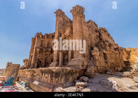 Nymphaeum Ruinen in Jerash, Jordanien Stockfoto