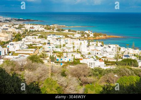 Tunesien, Gouvernement Nabeul, Kelibia, Touristengebiet Stockfoto