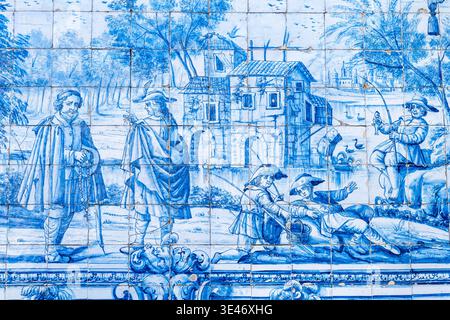 Portugal, Douro-Tal, Porto, historisches Zentrum, das zum UNESCO-Weltkulturerbe gehört, Kathedrale von Sé, Azulejos Stockfoto
