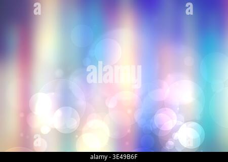 Regenbogen Hintergrund. Abstrakte frischem zarten Pastelltönen leuchtend bunte fantasy Regenbogen Hintergrund Textur mit Defokussierten bokeh leuchtet. Schönes Licht text Stockfoto