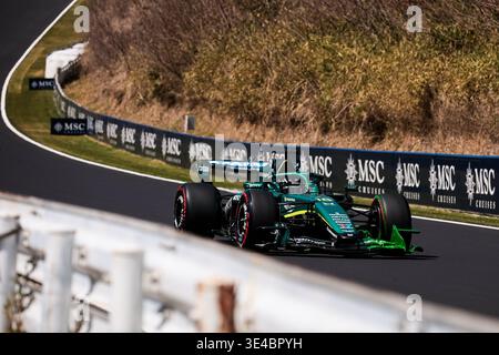 18 WALK Lance (CAN), Aston Martin F1 Team AMR26, Action während des Formel 1 Grand Prix 2026 von Japan, 3. Runde der Formel 1 Weltmeisterschaft 2026 vom 27. Bis 29. März 2026 auf dem Suzuka Circuit in Suzuka, Japan Stockfoto