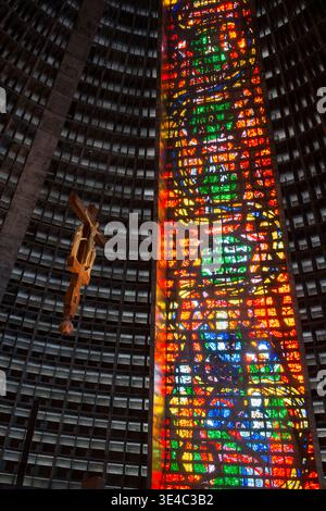 Metropolitan Cathedral of Rio de Janeiro, Metropolitain Av. República do Chile, 245, Centro, Rio de Janeiro, Brasilien Stockfoto