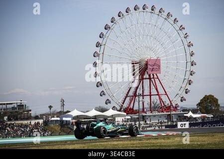 18 WALK Lance (CAN), Aston Martin F1 Team AMR26, Action während des Formel 1 Grand Prix 2026 von Japan, 3. Runde der Formel 1 Weltmeisterschaft 2026 vom 27. Bis 29. März 2026 auf dem Suzuka Circuit in Suzuka, Japan Stockfoto