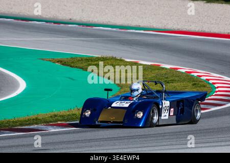 Montmelo, Espagne. März 2026. 199 CONSTABLE Jamie (gbr), Chevron B19 1971, Proto 1 -2L, Classic Endurance Racing 1, Action während des Espiritu de Montjuic 2026, 1. Runde der Le Mans Classic Series 2026, vom 27. Bis 29. März auf dem Circuit de Barcelona-Catalunya, in Montmelo, Spanien - Foto Frederic Le Floc'h/DPPI Credit: DPPI Media/Alamy Live News Stockfoto