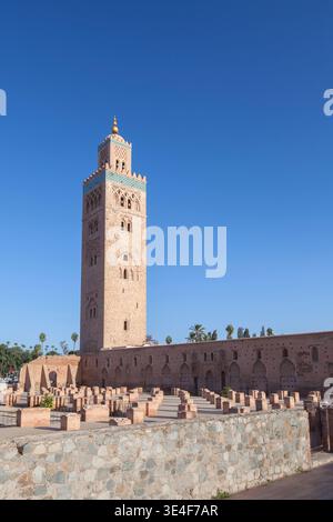 Koutoubia Moschee in Marrakesch, Marokko Stockfoto