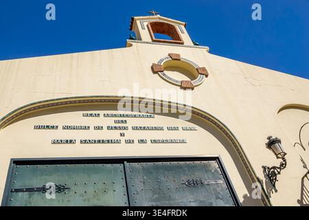 Malaga Spanien, Andalusien, Real Archicofradia del Dulce Nombre de Jesus Nazareno del Paso y Maria Santisima de la Esperanza Kirche Fassade religiöse Gebäude Stockfoto