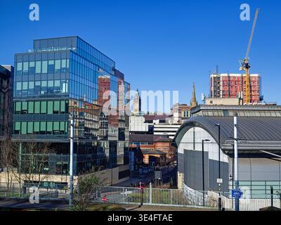 Großbritannien, South Yorkshire, Sheffield City Centre ab Gilbert Street. Stockfoto