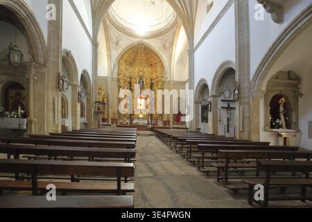 Innenansicht von Iglesia de San Francisco, Kirche, Trujillo, Extremadura, Spanien Stockfoto