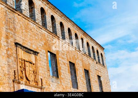 Überreste des Palastes der Markgrafen von Berlanga. Berlanga de Duero, Soria, Castilla y León, Spanien, Europa Stockfoto