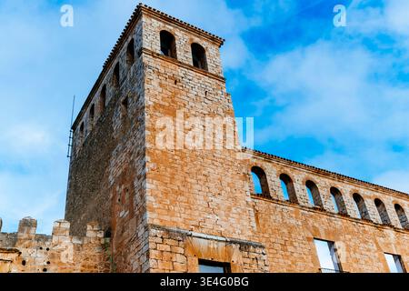 Überreste des Palastes der Markgrafen von Berlanga. Berlanga de Duero, Soria, Castilla y León, Spanien, Europa Stockfoto