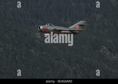 SP-MIG Mikoyan-Gurevich MiG-15 Jet auf Airpower 2022 in Zeltweg, Murtal, Steiermark, Österreich Stockfoto