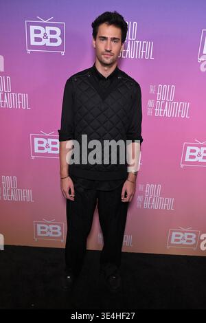 West Hollywood, Kalifornien, USA. März 2026. Harrison Cone nimmt am 26. März 2026 in West Hollywood, Kalifornien, am BBTV Launch Event „The Bold and the Beautiful“ im Wheelhouse Teil. Quelle: Michael Mattes/Ad Media/Media Punch/Alamy Live News Stockfoto