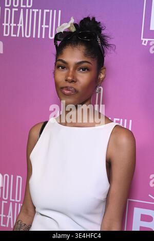 West Hollywood, Kalifornien, USA. März 2026. Diamond White nimmt am 26. März 2026 in West Hollywood, Kalifornien, am BBTV-Launch-Event „The Bold and the Beautiful“ im Wheelhouse Teil. Quelle: Michael Mattes/Ad Media/Media Punch/Alamy Live News Stockfoto