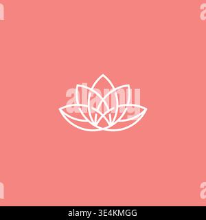 Lotus-Logo oder Icon-Design Stock Vektor