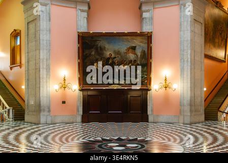 Columbus, Ohio - USA - 25. März 2026: Innenraum des Ohio State Capitol Building in Columbus, Ohio, USA. Stockfoto