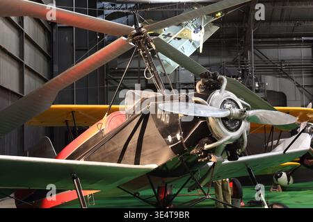 Kellett K-2/K-3 Autogiro Early Rotorcraft Flugzeuge im National Museum of the United States Air Force in Dayton, Ohio Stockfoto