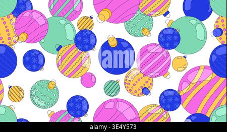 Weihnachtsschmuck nahtlose Muster Illustration Stock Vektor