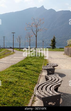 Lac du Bourget, Aix-les-Bains, Departement Savoie, Région Auvergne-Rhône-Alpes, Frence. Stockfoto