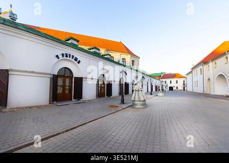 Minsk, Weißrussland . März 23 , 2026 . Alte Straßen im Zentrum von Minsk Stockfoto