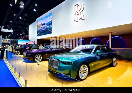 Thailand-26. März 2026: Auf der Bangkok International Motor Show 47, in der IMPACT Challenger Hall, Muang Thong Thani. Stockfoto