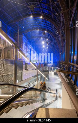 Frankreich, Bas Rhin, Straßburg, Hauptbahnhof und Glasdach des Architekten Jean-Marie Duthilleul vom Architekturbüro Arep Stockfoto
