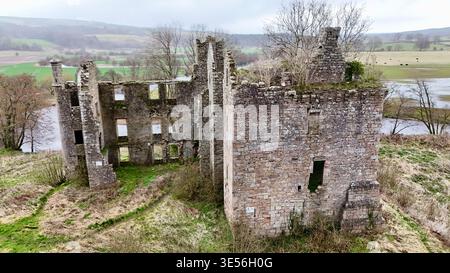 Old Dalquharran Castle in South Ayrshire, Schottland, Vereinigtes Königreich Stockfoto