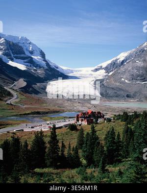 Kanada. Alberta. Jasper National Park. Athabasca-Gletscher. 1980er Jahre Stockfoto
