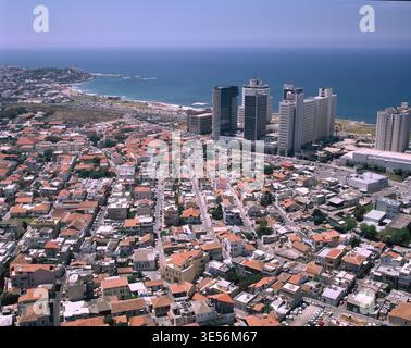 Israel. Tel Aviv-Yafo. Blick auf die Stadt und die Küste. Stockfoto