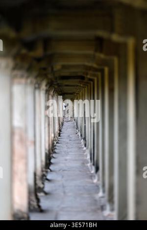 Das UNESCO-Weltkulturerbe in Angkor Wat, einem hinduistisch-buddhistischen Tempelkomplex. Siem Reap. Kambodscha. Stockfoto