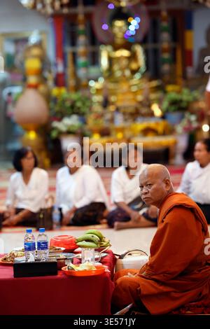 Wat Bo Tempel. Traditionelles klösterliches Essen. Siem Reap. Kambodscha. Stockfoto
