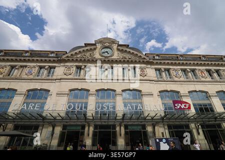 Bahnhof Toulouse Matabiau, Außenansicht, Stadt Toulouse, Departement Haute-Garonne, Frankreich Stockfoto