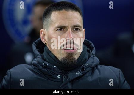 Bratislava, Slowakei, 31. März 2026. Marek Hamsik war bei der FIFA-Weltmeisterschaft 2026 ein Freundschaftsspiel zwischen der Slowakei und Rumänien. Quelle: Dominika Kortvelyesio Stockfoto