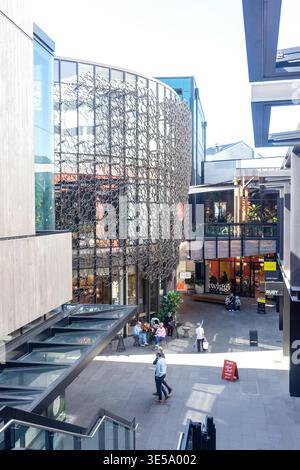 Market Lane, The Crossing Shopping Mall, Christchurch Central City, Christchurch (Ōtautahi), Region Canterbury, Südinsel, Neuseeland Stockfoto