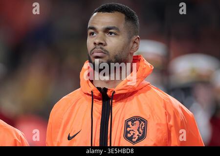 Eindhoven, Niederlande. 31. März 2026. EINDHOVEN, 31-03-2026, Philips Stadium, Saison 2025/2026, Freundschaftsspiel zwischen den Niederlanden und Ecuador 1:1. Das Bild zeigt den niederländischen Spieler Cody Gapko Credit: Pro Shots/Alamy Live News Stockfoto