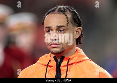 Eindhoven, Niederlande. 31. März 2026. EINDHOVEN, 31-03-2026, Philips Stadium, Saison 2025/2026, Freundschaftsspiel zwischen den Niederlanden und Ecuador 1:1. Das Bild zeigt den niederländischen Spieler Xavi Simons Credit: Pro Shots/Alamy Live News Stockfoto