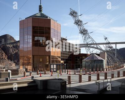 Hoover Dam, Standort: Boulder City NV, Architekten: Gordon Kaufman, sechs Unternehmen Stockfoto